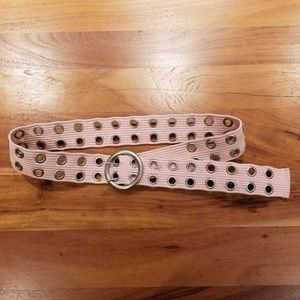 Pink Grommet Belt